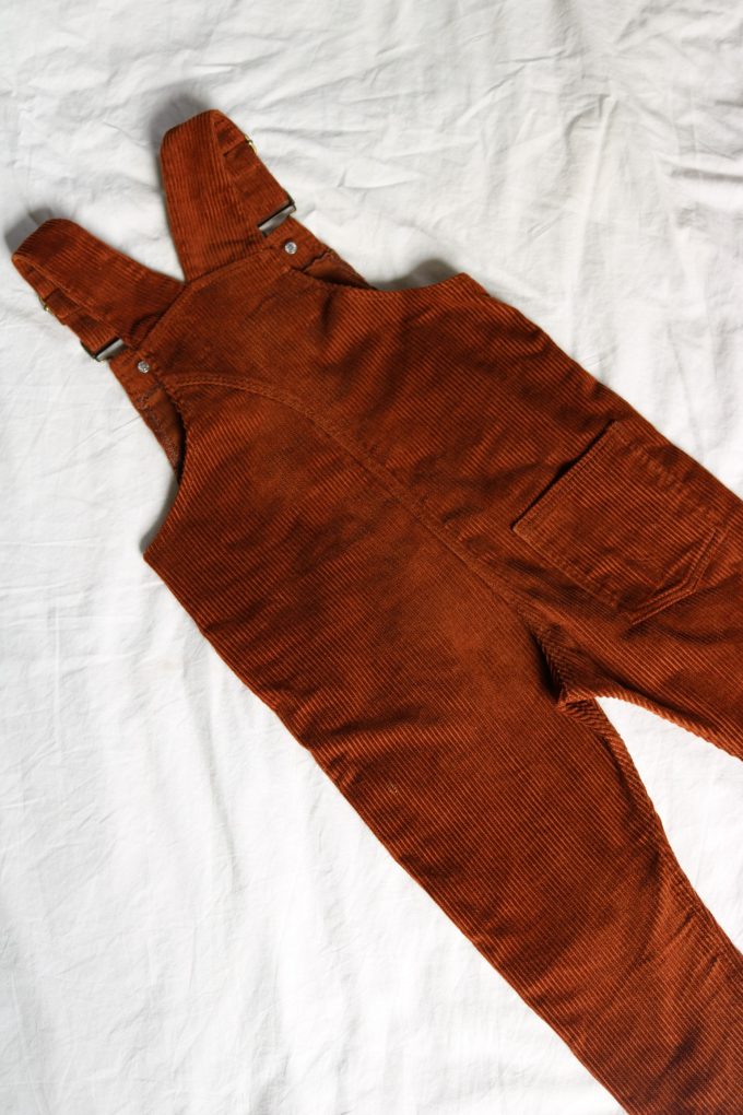 Corduroy Dungarees, Rust