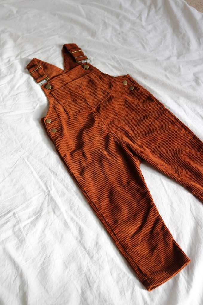 Corduroy Dungarees, Rust